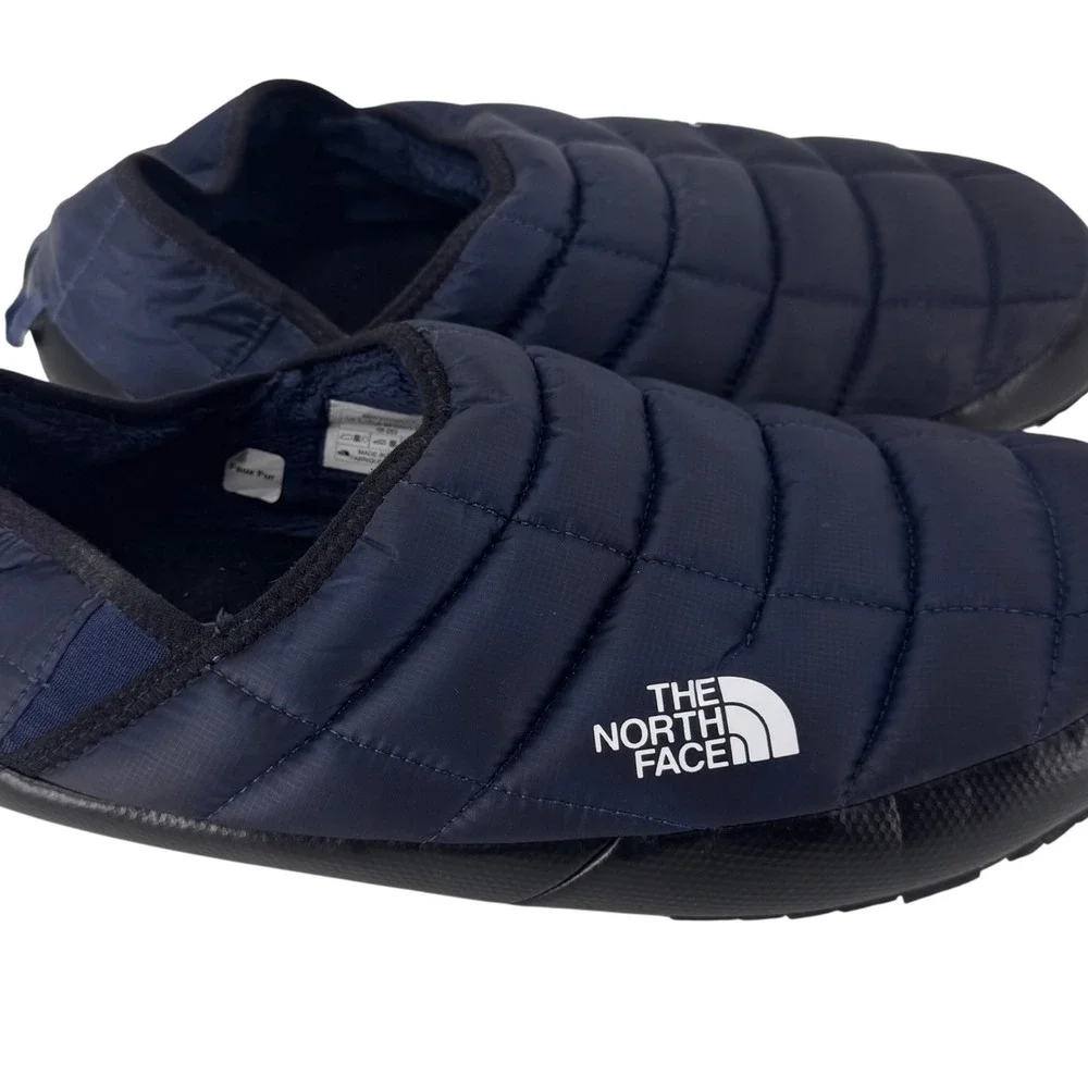 The North Face Mens Thermoball Traction Mule V Navy Blue Slippers Size 14